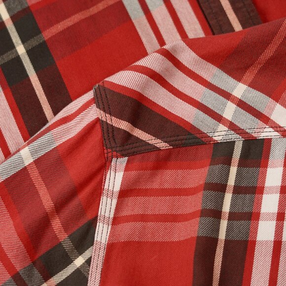 RRL Ralph Lauren Western Plaid Cotton Work Shirt - Picture 9 of 13